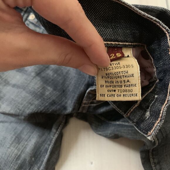 womens 25 7 for all mankind straight leg jeans - Picture 4 of 6